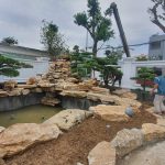 Hình ảnh hoàn thiện hồ cá koi